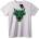 NOONEBRAND Тениска Зелен дракон - 7XL, White