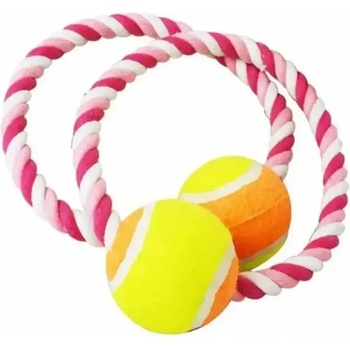 Image 1 of Играчка за куче от въже с топка (10510)