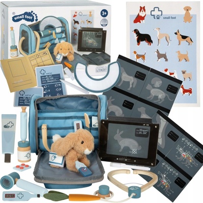 Small Foot Sada pro malé veterináře s plyšovým králíčkem + Doplňky pro děti