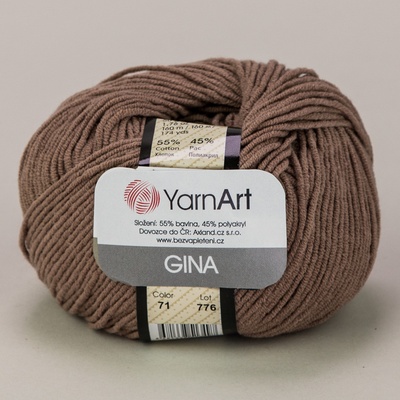 YarnArt Jeans 71 hnědá
