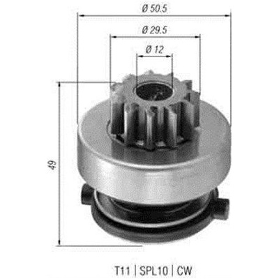 Pastorok, štartér MAGNETI MARELLI 940113020366