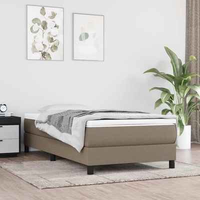 vidaXL Матрак покет пружини, за деца, средна твърдост, таупе, 80x160 см, текстил (4016539)