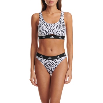 Image 1 of adidas Бюстие Adidas Active Comfort Cotton Scoop Bralette - White&Print