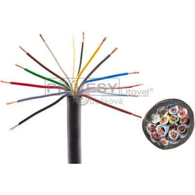 Kabel 13×1,5 mm2, třináctibarevný