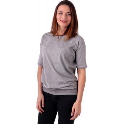 Dámske oversized tričko Darina šedý melír