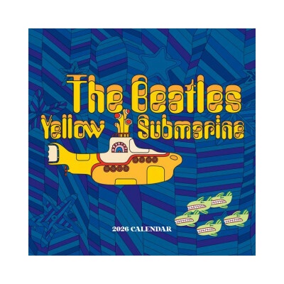 Cal 2026 The Beatles Yellow Submarine Wall