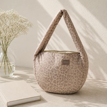 STUDIO NOOS Puffy Cross Body bag | Cream Leopard