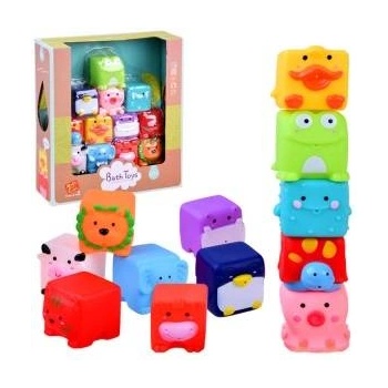 Jokomisiada Rubber ANIMALS bath toys 12 pcs ZA2813
