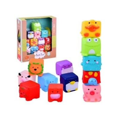 Jokomisiada Rubber ANIMALS bath toys 12 pcs ZA2813