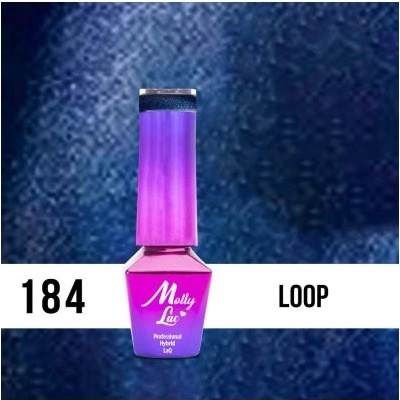 Molly Lac gél lak 184 Loop Modrá 5 ml