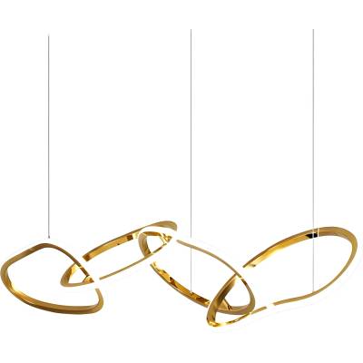 POLARIS LED полилей с висящи халки Meridian златист/черен | 35W | 3000K | Цена 307, 08€ (600, 59 лв) (716)