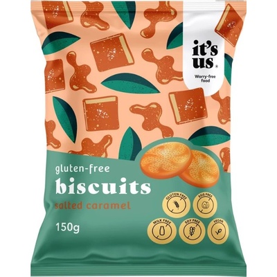 It´s us Bezlepkové sušienky slaný karamel 150 g