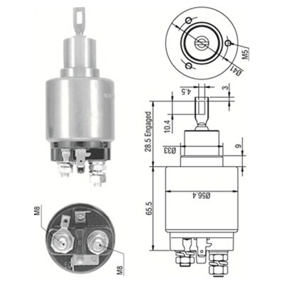 MAGNETI MARELLI Elektromagnetický spínač pre štartér 940113050270