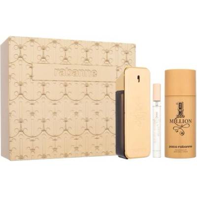 Paco Rabanne 1 Million подаръчен комплект: EDT 100 ml + дезодорант 150 ml + EDT 10 ml за мъже