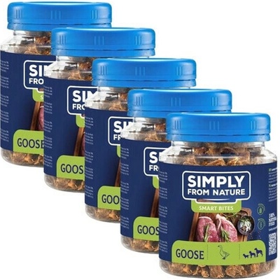 SIMPLY FROM NATURE Smart Bites Tréningové maškrty z husacieho mäsa 5x 130 g