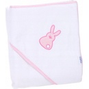 Canpol babies Osuška s kapucňou ružová