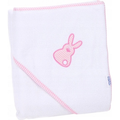 Canpol babies Osuška s kapucňou ružová