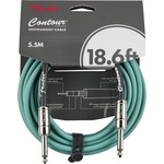 Fender Contour Кабел за китара, Sherwood Green, 6.3mm/6.3mm, 5.5m (Contour, Sherwood Green, 18')