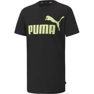 Puma ESS Logo Tee B čierne svetlo zelené