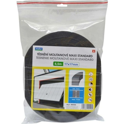 těsnění ok. molitan MAXI 17x17mm antracitový (6,5m) MAKO – Zbozi.Blesk.cz