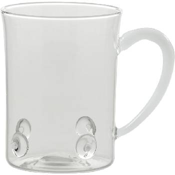 Zafferano Чаша халба Patèa стъклена 510 мл бяла (PAT0300)