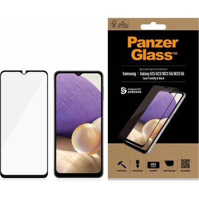 Panzer Стъклен протектор PanzerGlass за Samsung Galaxy A13, A23, M23 5G, M33 5G, CaseFriendly - Черен