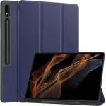 Gigapack Samsung Tab S10 Ultra LTE / Tab S10 Ultra WIFI GIGAPACK Калъф с подставка, с ефект на кожа, активен FLIP, държач за стилус, ТЪМНОСИНЬО (GP-163650)