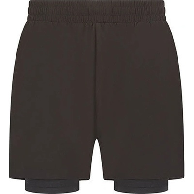 Tombo pánské dvouvrstvé sportovní kraťasy TL615 Black