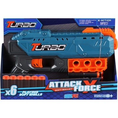Alltoys Blaster Turbo + 6 ks nábojů
