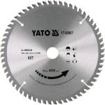 TOYA Карбиден диск за циркуляр, за рязане на алуминий YATO, Ф 180 x 20, T 60 (60907)