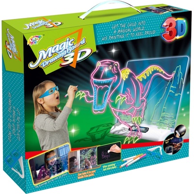 Alltoys Kreslící tabulka 3D dinosauři