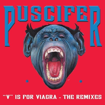 Puscifer - "V" Is For Viagra - The Remixes (Reissue) (Black, Blue & Magenta Smush Coloured) (2 LP) (4050538763782)