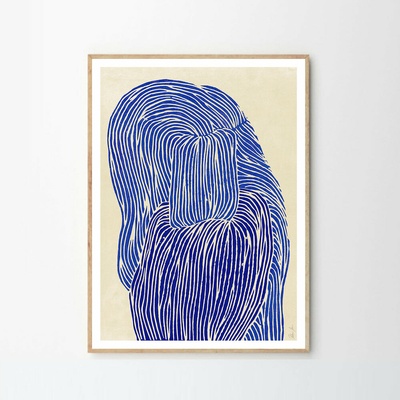 Moikka Plagát Deep Blue by Rebecca Hein 40x50 cm
