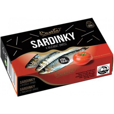 Bassta Sardinky v rajčatové omáčce 125 g