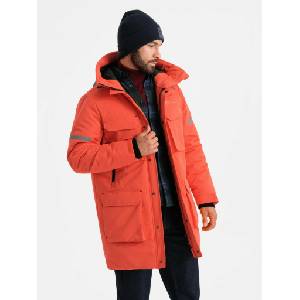 Ombre Clothing Мъжко изолирано дълго яке Ombre Clothing Ombre Clothing | Oranzhev | МЪЖЕ | S