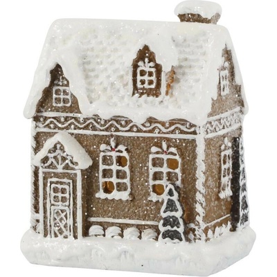 Perníková chaloupka se světýlky Gingerbread Noël LED - 8*6*10 cm - Chic Antique