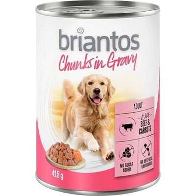 Briantos Chunks in Gravy hovězí s mrkví 6 x 415 g