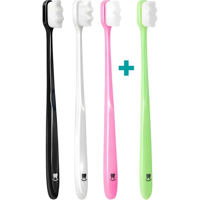 Nanosmile Ultrajemný zubní kartáček Multicolor 4 ks