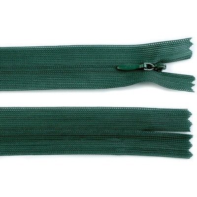 Spirálový zip skrytý No 3 délka 50 cm dederon Varianta: 272 zelená piniová, Balení: 1 ks