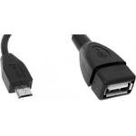  Кабел преходник от micro USB към USB A/Ж - OTG кабел за таблет
