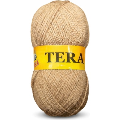 Pletací příze Vlnika TERA 98 kapučíno, klasická, 100g/310m