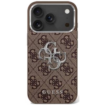 GUESS Калъф Guess 4G Big 4G Classic Logo за iPhone 17 - кафяв и сребрист (3666339517915)