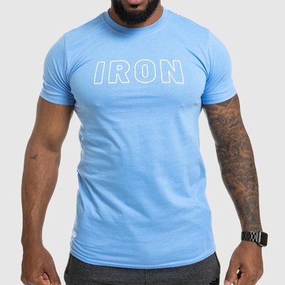 Iron Aesthetics pánske Fitness tričko Boxed modré