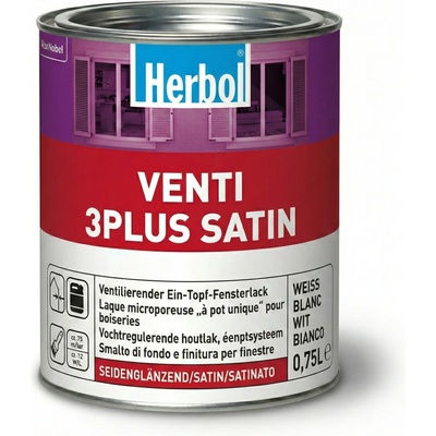 Herbol Venti 3 plus satin 0,75 l bílá – Sleviste.cz