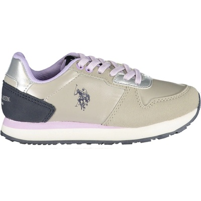 US Polo Assn športové tenisky strieborné