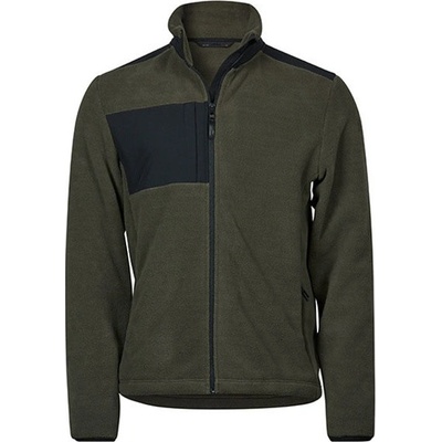 Tee Jays pánska fleecová mikina TJ9120 Deep Green
