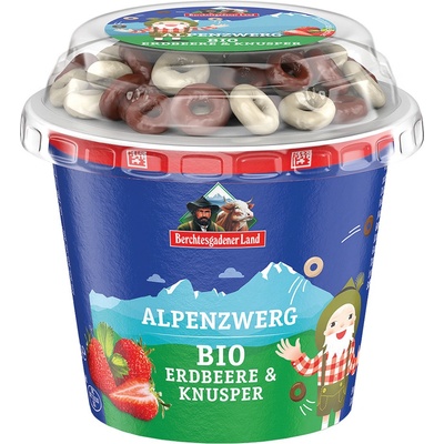 BGL Bio jahodový jogurt s čokoládovými kroužky 137 g