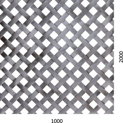 Dierovaný plech Fe t = 1 mm, diera 10 x 10 mm, rozteč 18 mm
