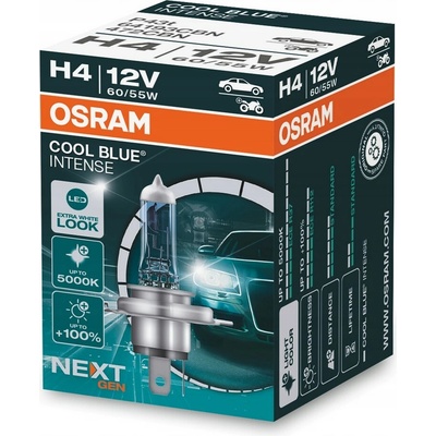 OSRAM žárovka H4 12V 60/55W PX26D COOL BLUE® INTENSE NEXTGEN