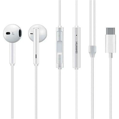 Huawei Original Wire Earphones Type C With Microphone cm33 white